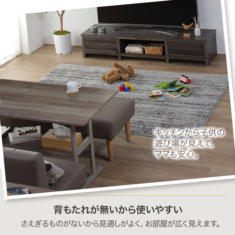 【広々フラット】木製デザインベンチ|リビング・ダイニング兼用・単品 ベンチソファ ロースタイル PVCレザー 座面高36cm 天然 木脚 1年保証