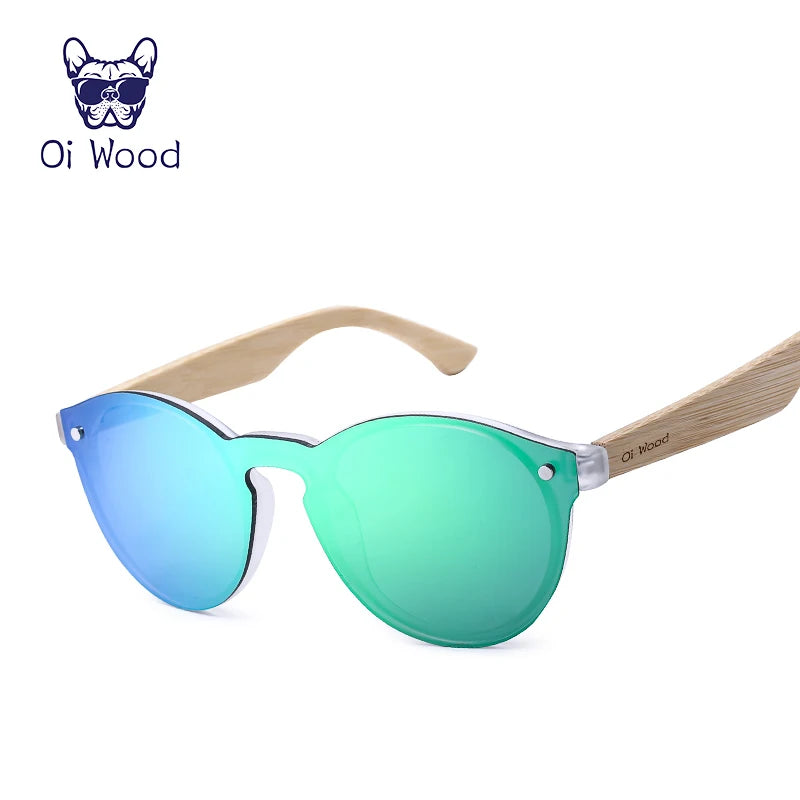 トレンド感ある偏光サングラス(Oi Wood GR8013) レディース マルチカラー トレンド サングラス 旅行 アウトドア UVカット 木製 軽量 フェス おしゃれ