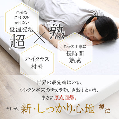 超熟三つ折り高反発マットレス敷布団 三つ折りマットレス 敷布団 高反発マットレス 体圧分散マットレス 抗菌敷布団 防臭マットレス 高通気敷布団 凹凸ウレタン 寝返りサポート 通気性マットレス