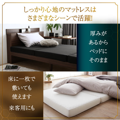 超熟三つ折り高反発マットレス敷布団 三つ折りマットレス 敷布団 高反発マットレス 体圧分散マットレス 抗菌敷布団 防臭マットレス 高通気敷布団 凹凸ウレタン 寝返りサポート 通気性マットレス