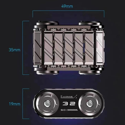 キャタピラ型 フィジェットスライダー CNC加工 ストレス解消 EDC メタルトイ おもちゃ 大人 ギフト プレゼント