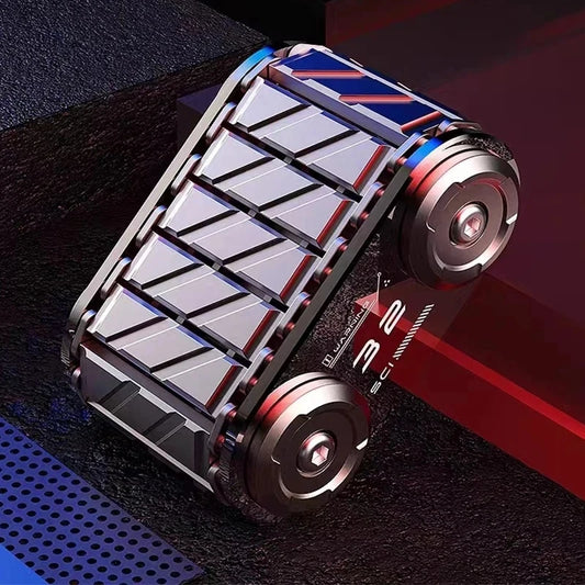 キャタピラ型 フィジェットスライダー CNC加工 ストレス解消 EDC メタルトイ おもちゃ 大人 ギフト プレゼント