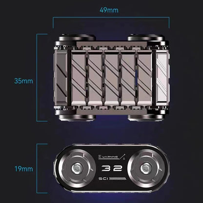 キャタピラ型 フィジェットスライダー CNC加工 ストレス解消 EDC メタルトイ おもちゃ 大人 ギフト プレゼント