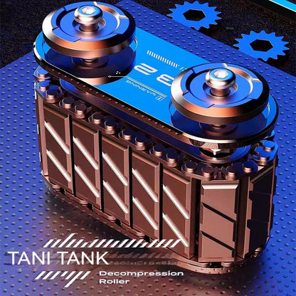 キャタピラ型 フィジェットスライダー CNC加工 ストレス解消 EDC メタルトイ おもちゃ 大人 ギフト プレゼント