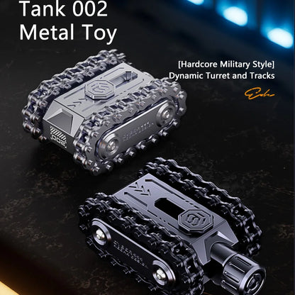 戦車形フィジェット 金属製ミリタリータンク スライダー EDC スピナー 回転可能 ストレス発散 暇つぶし
