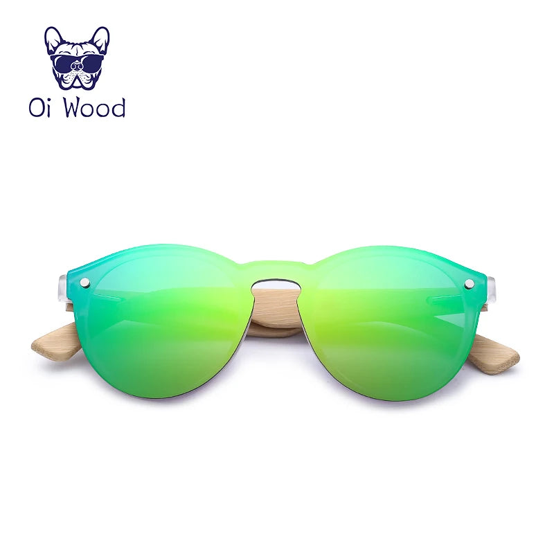 トレンド感ある偏光サングラス（Oi Wood GR8013） レディース マルチカラー トレンド サングラス 旅行 アウトドア UVカット 木製 軽量 フェス おしゃれ