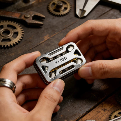 メタルフィジェットスライダー YIJOO 音叉内蔵 究極の共鳴音 EDC ガジェット  おもちゃ 大人 ギフト プレゼント