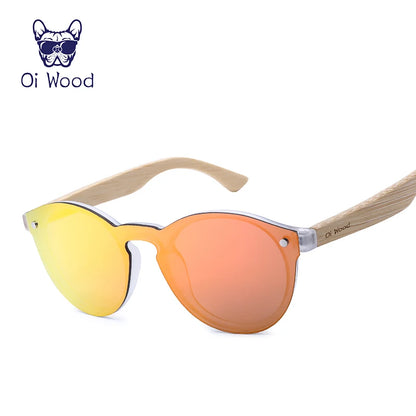 トレンド感ある偏光サングラス（Oi Wood GR8013） レディース マルチカラー トレンド サングラス 旅行 アウトドア UVカット 木製 軽量 フェス おしゃれ