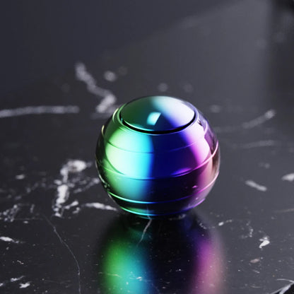 球体フィジェットスピナー EDC デスクトイ アルミ合金製 大人向けストレス解消 指先ジャイロ ハンドスピナー
