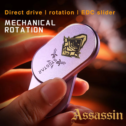 フィジェットスライダー Assassin アサシン EDC メカニカル 磁気スライド＆ローテーション おもちゃ 大人 ギフト プレゼント