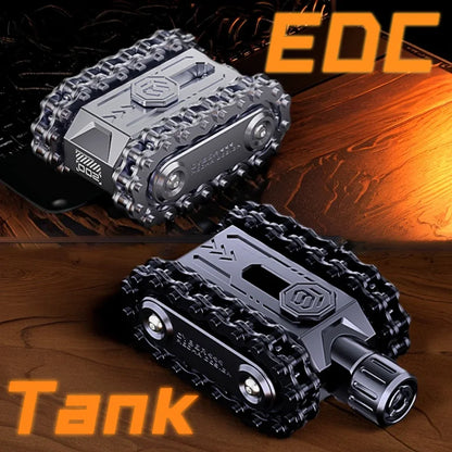 戦車形フィジェット 金属製ミリタリータンク スライダー EDC スピナー 回転可能 ストレス発散 暇つぶし