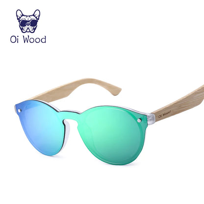トレンド感ある偏光サングラス（Oi Wood GR8013） レディース マルチカラー トレンド サングラス 旅行 アウトドア UVカット 木製 軽量 フェス おしゃれ