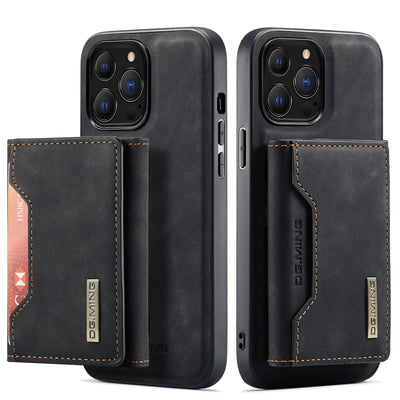 スマホケース<Black> iPhone Pro Max Plus SX XR Mini SE / 15 14 13 … iPhoneケース レザー ウォレットケース 取り外し可能 マグネット 磁気 プレゼント